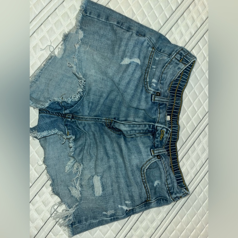 Ripped Jean shorts